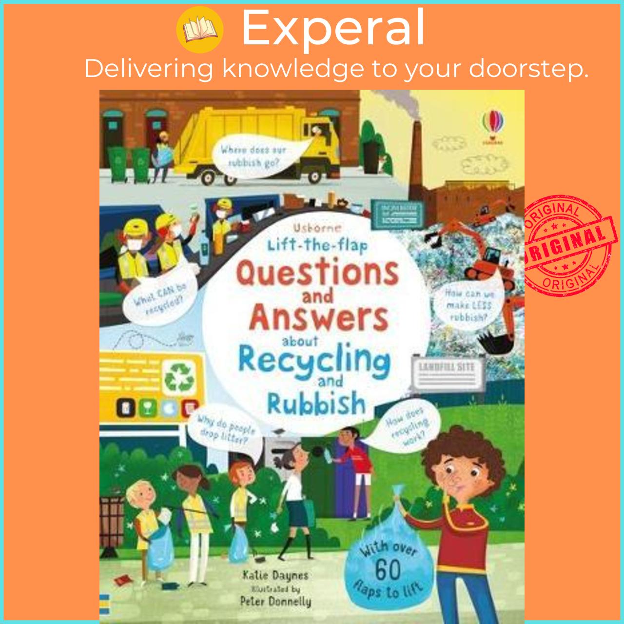 Sách - Lift-the-flap Questions and Answers About Recycling and Rubbish by Katie Daynes