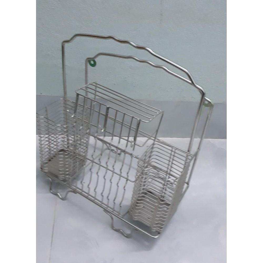 Kệ inox để dao thớt 29×34×15cm