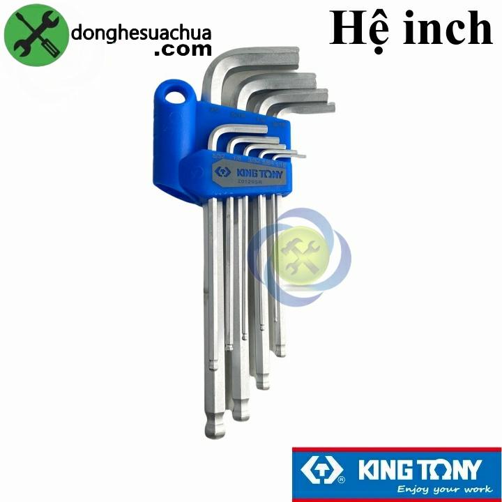 Bộ lục giác đầu bi hệ inch Kingtony 20129SR 9 cây (1/16 - 5/64)