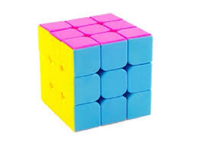 Đồ chơi rubik 3x3x3 loại cao cấp không viền có hộp đựng cực trơn