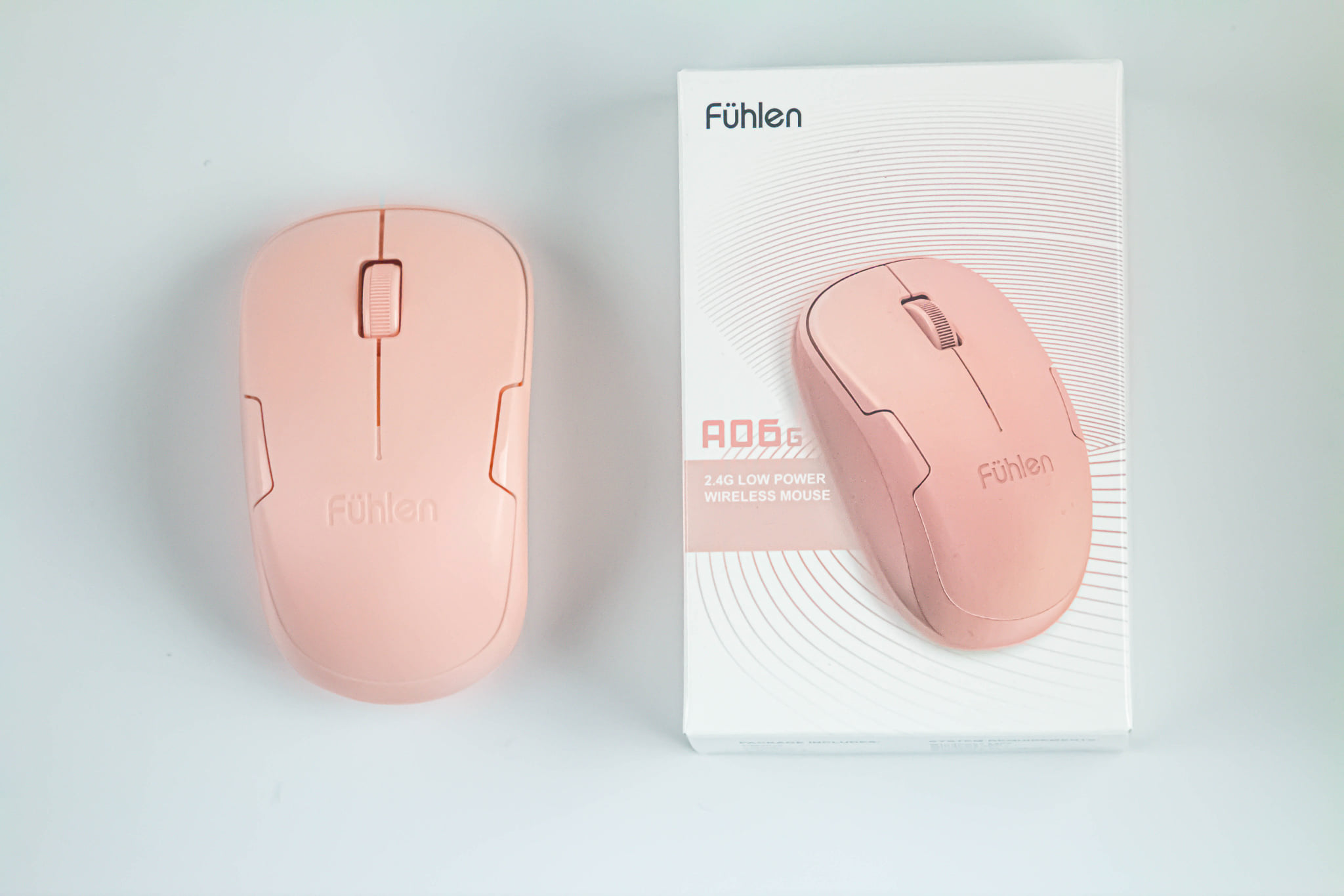 Chuột không dây Fuhlen A06 Hồng - Hàng chính hãng