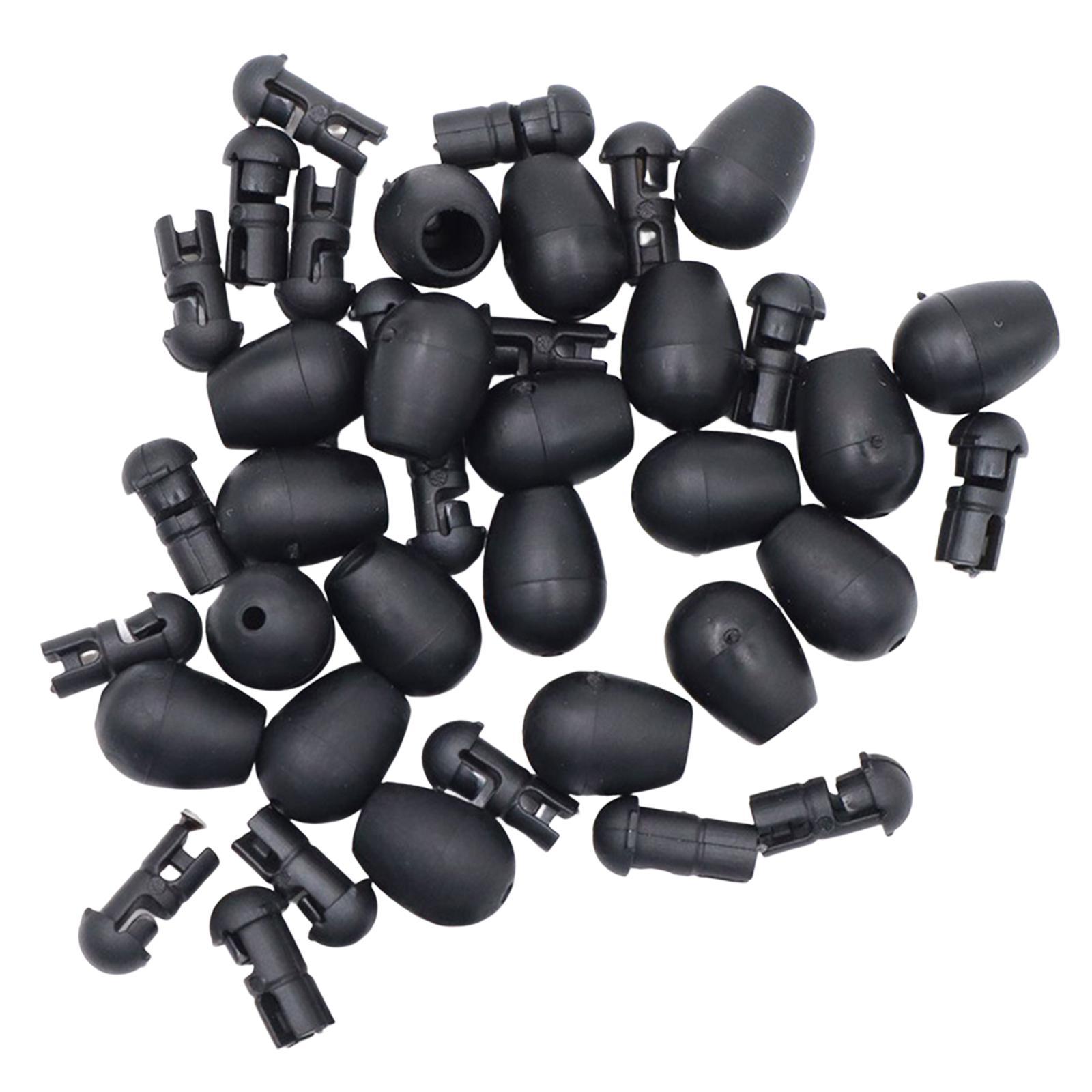 20x Quick Change Beads Carp Fishing Gear Rubber Carp Fishing Equipment for Carp Beads
