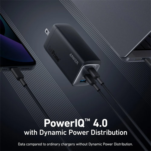Cốc sạc Anker 737 GaNPrime Wall Charger 120W 2Type-C 1 USB 1 A2148 - Hàng chính hãng