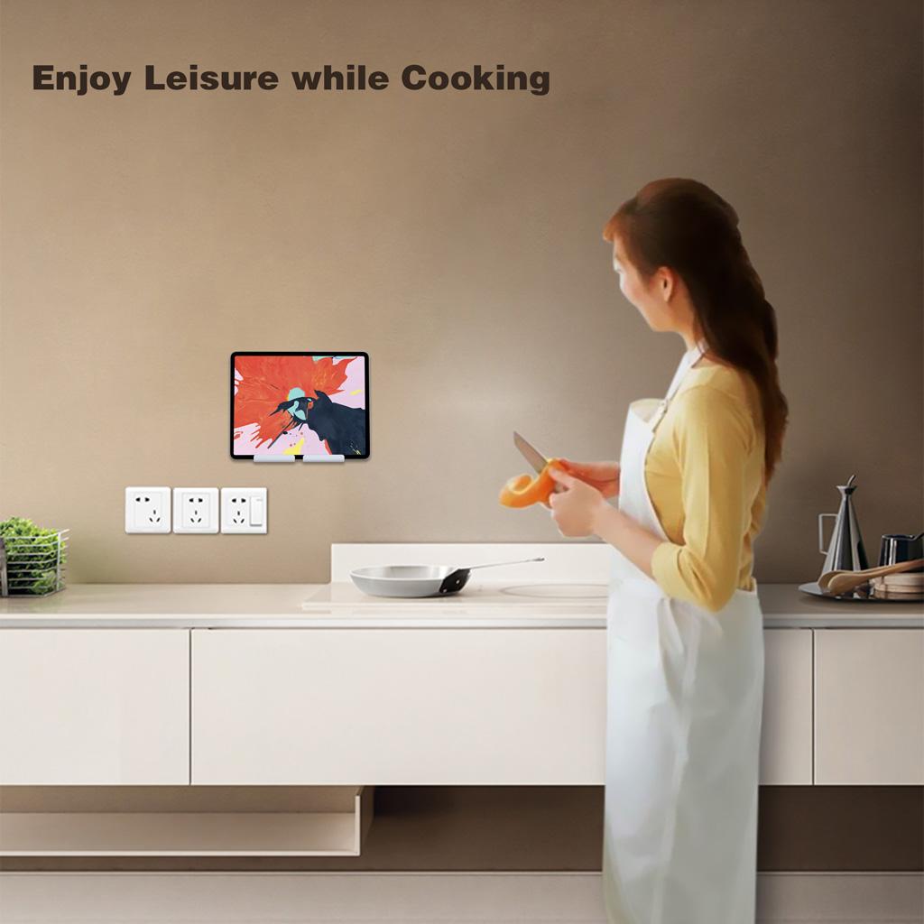 Universal Wall Mount Phone Holder With Adhesive Paste Stand Cradle