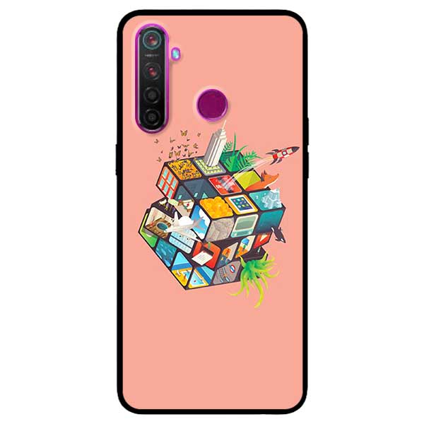 Ốp lưng dành cho Realme 6i mẫu Rubik Cube