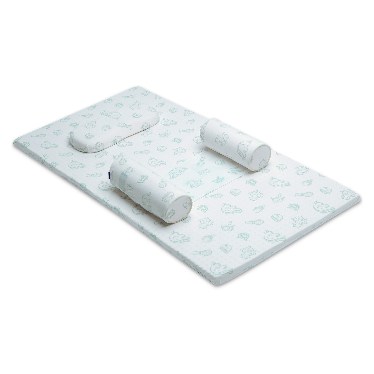 Combo Gối Nệm Cao Su Em Bé Liên Á Bambino- cao 5cm - Cao Su Thiên Nhiên 100