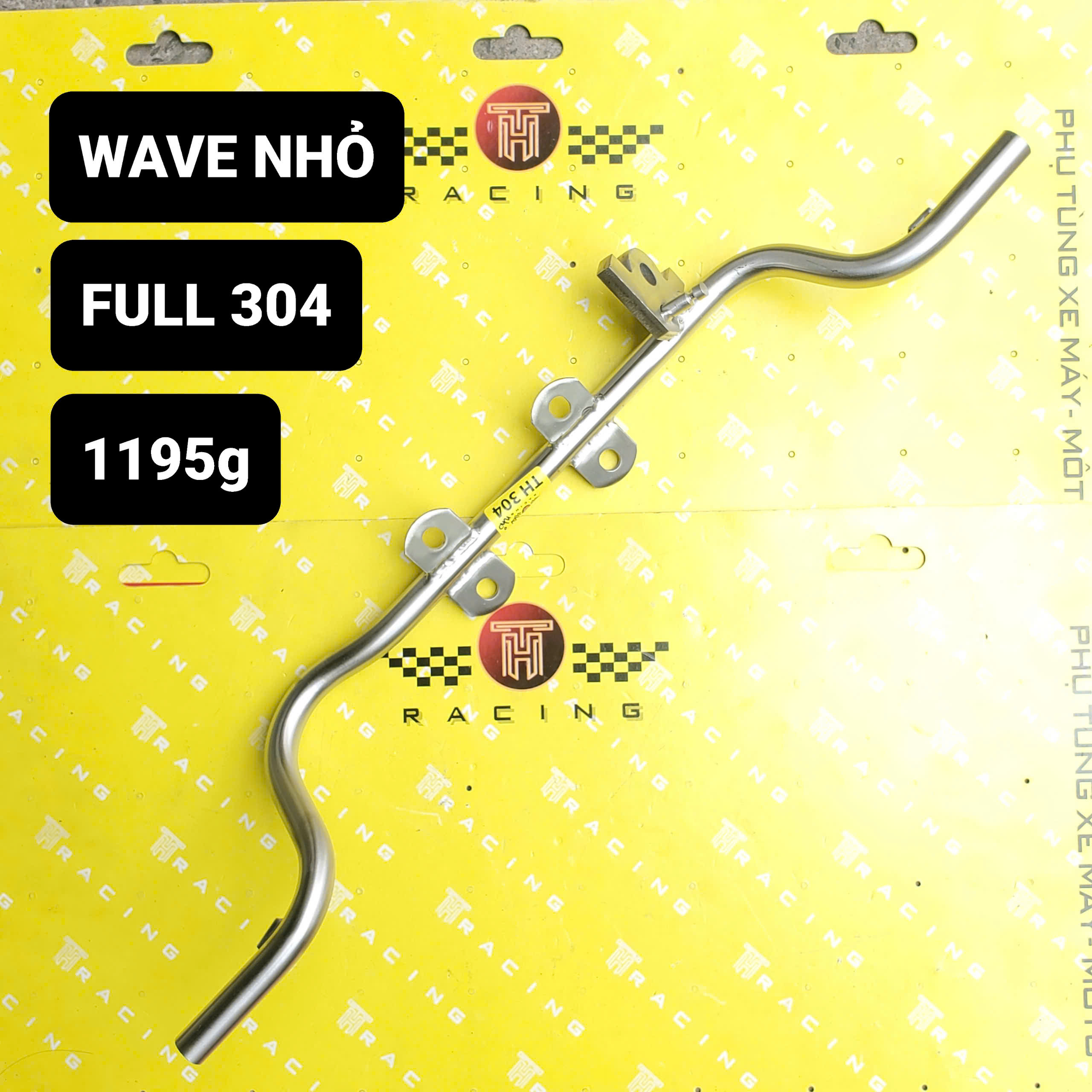 Gác máy full INOX 304 gắn Wave, Dream, Ex, Sirius, Fuled, Wave 110, Funeo
