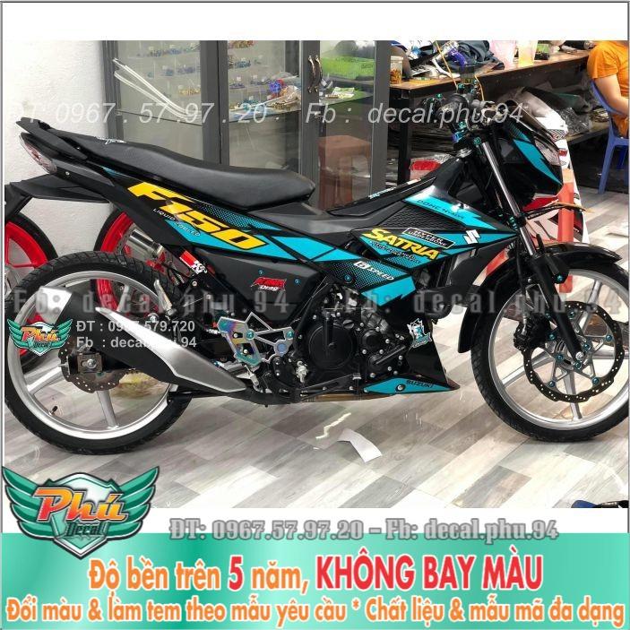 Tem rời Satria Xanh ngọc lục bảo   -1