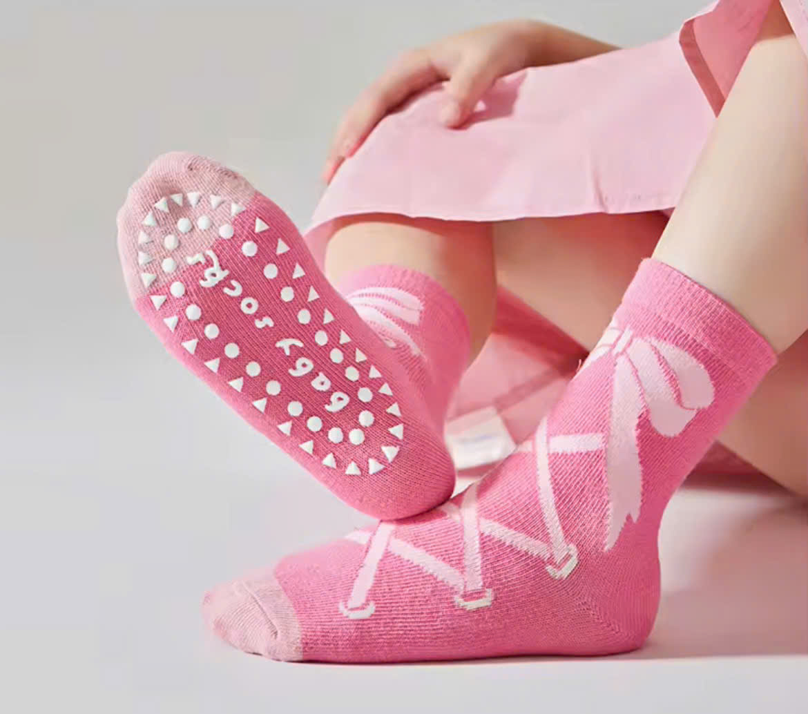 SET 5 ĐÔI TẤT VỚ NƠ HỒNG SIÊU XINH DỄ THƯƠNG