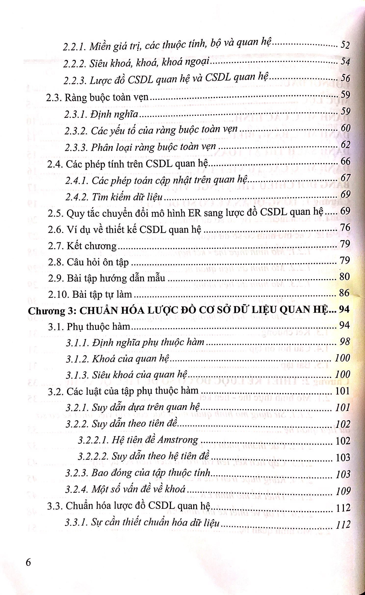 Giáo Trình Cơ Sở Dữ Liệu Quan Hệ Lí Thuyết và Áp Dụng