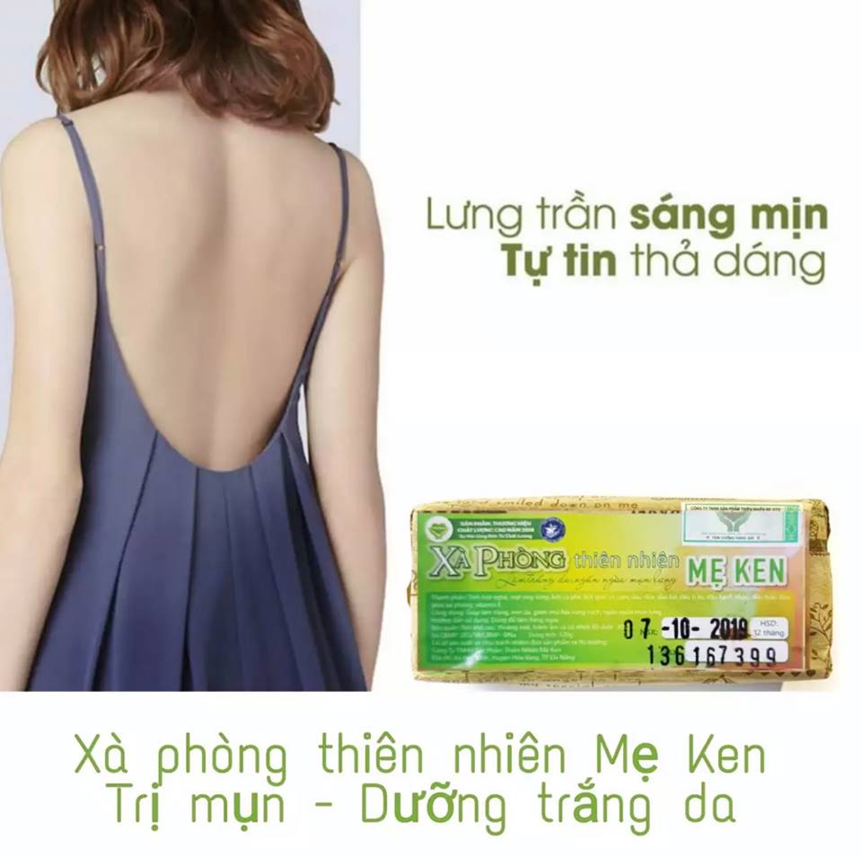 XÀ PHÒNG TRẮNG DA, GIẢM MỤN LƯNG THIÊN NHIÊN MẸ KEN -Giảm sần da, Ngừa mụn lưng, sạch cơ thể