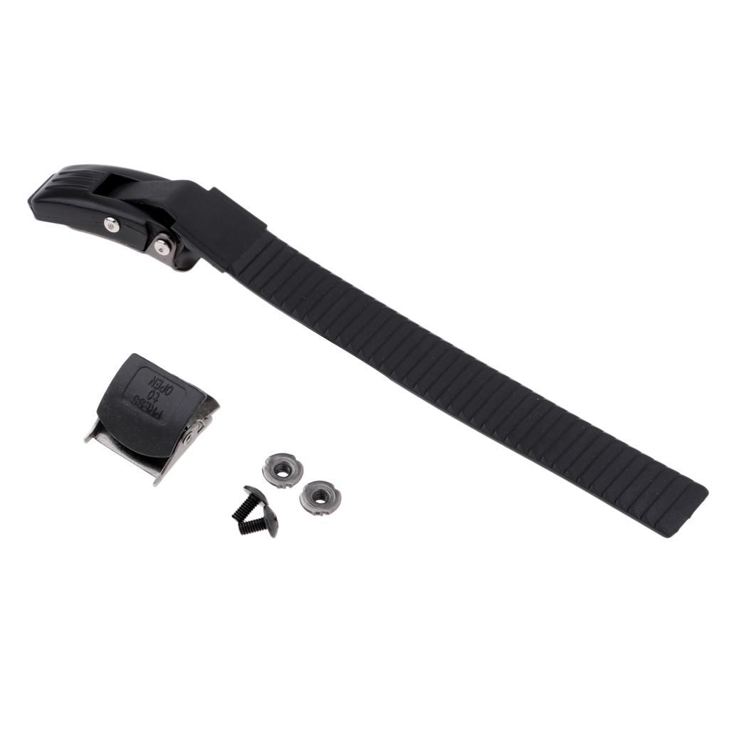 4 X Replacement PP Inline Skate Shoes Energy Strap with Clamp, Screws And Nut