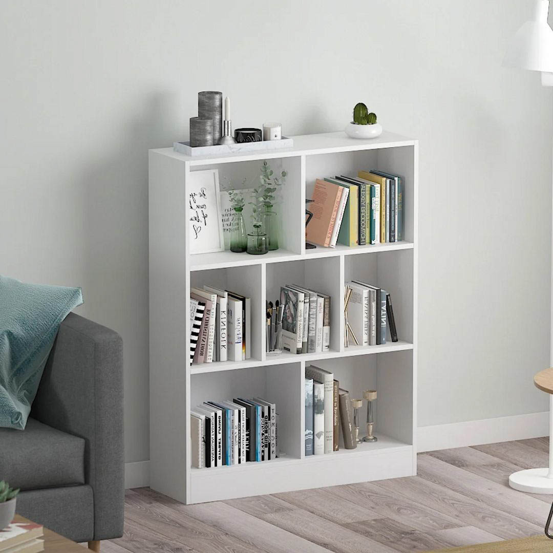 Giá sách bằng gỗ kiểu dáng nhỏ gọn SMLIFE Bleaker