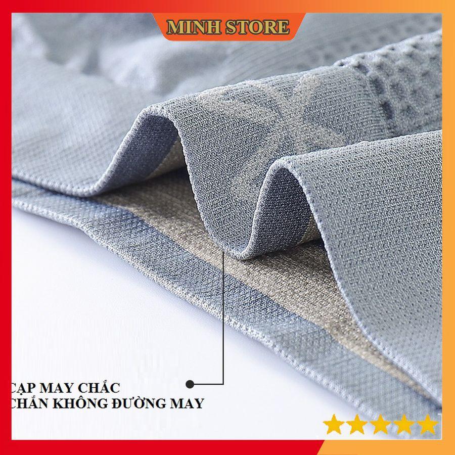 Quần lót nam boxer dệt kim 3A, Quần sịp đùi nam boxer cotton thoáng khí thời trang 43-75 kg (che tên) SA01 - Minhstore66