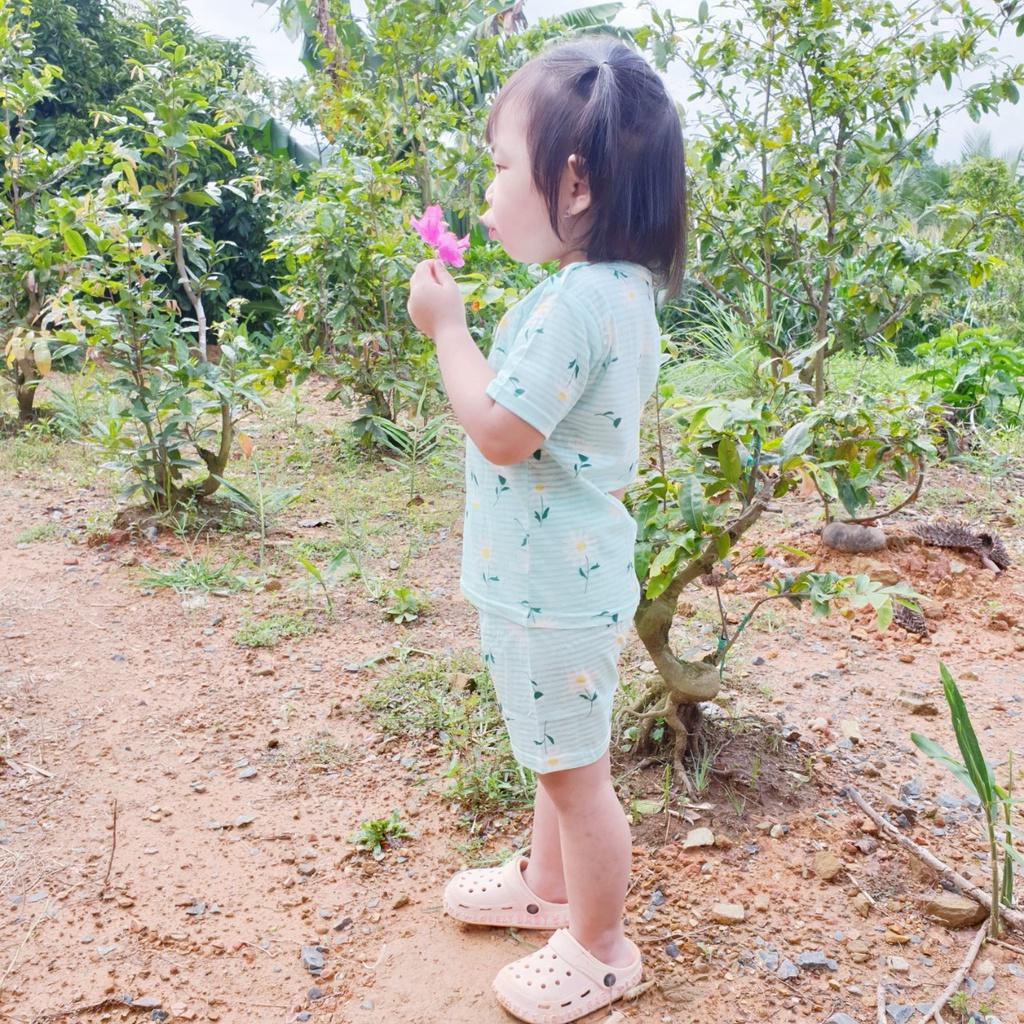 Đồ bộ mặc nhà cho bé 03 - chất liệu mềm nhẹ, màu sắc tươi sáng phù hợp cho bé từ 6 tháng - 3 tuổi