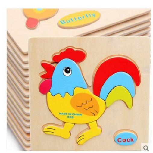 Combo 10 tranh ghé hình nổi 3D đáng yêu cho bé - giao hình ngẫu nhiên khác nhau