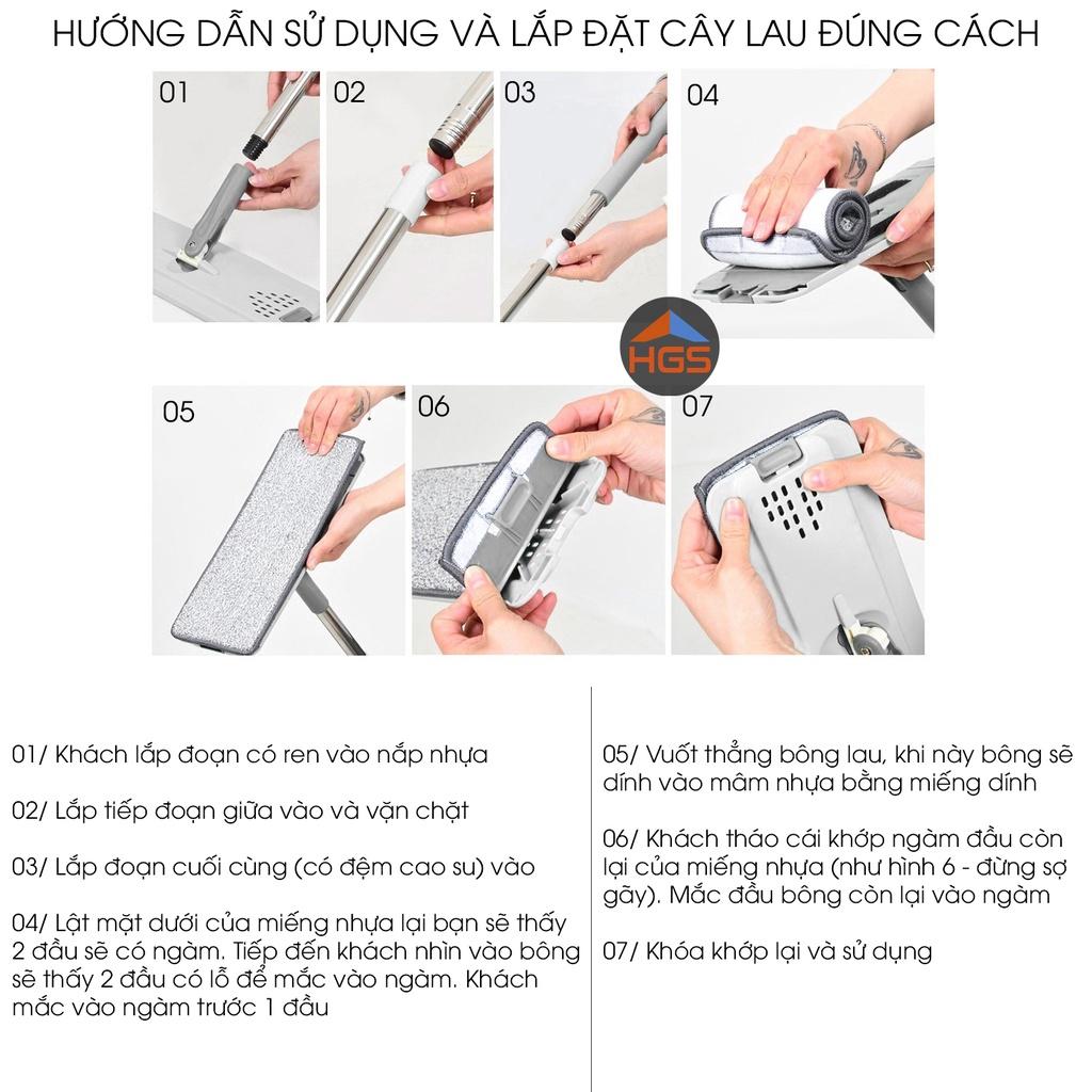 BỘ LAU NHÀ BN4 BÔNG CHỮ NHẬT,HÀNG CAO CẤP ,DÁNG CỰC SANG RẤT THÍCH HỢP LÀM QUÀ BIẾU