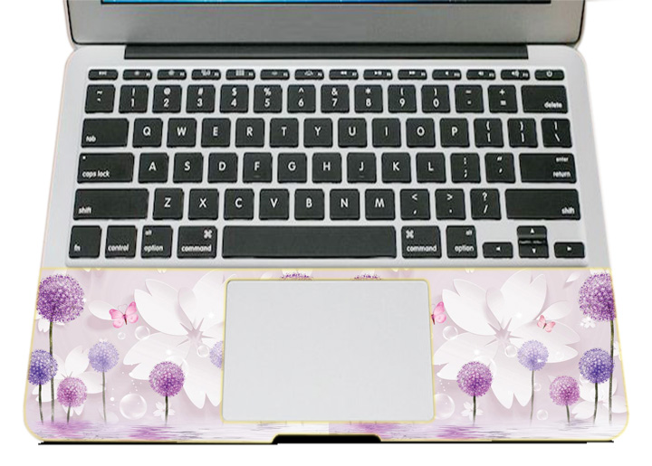 Miếng Dán Trang Trí Mặt Ngoài + Lót Tay Laptop Hoa Văn LTHV - 382