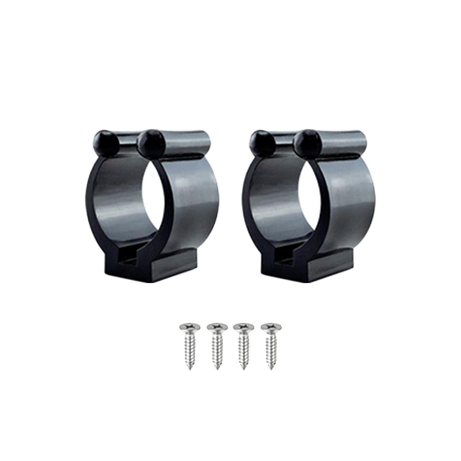 2Pcs Fishing Rod Storage Mounted Clamp Nylon Organizer Tackle Bracket Fishing Rod Rack Fishing Pole Holder for Types Rods