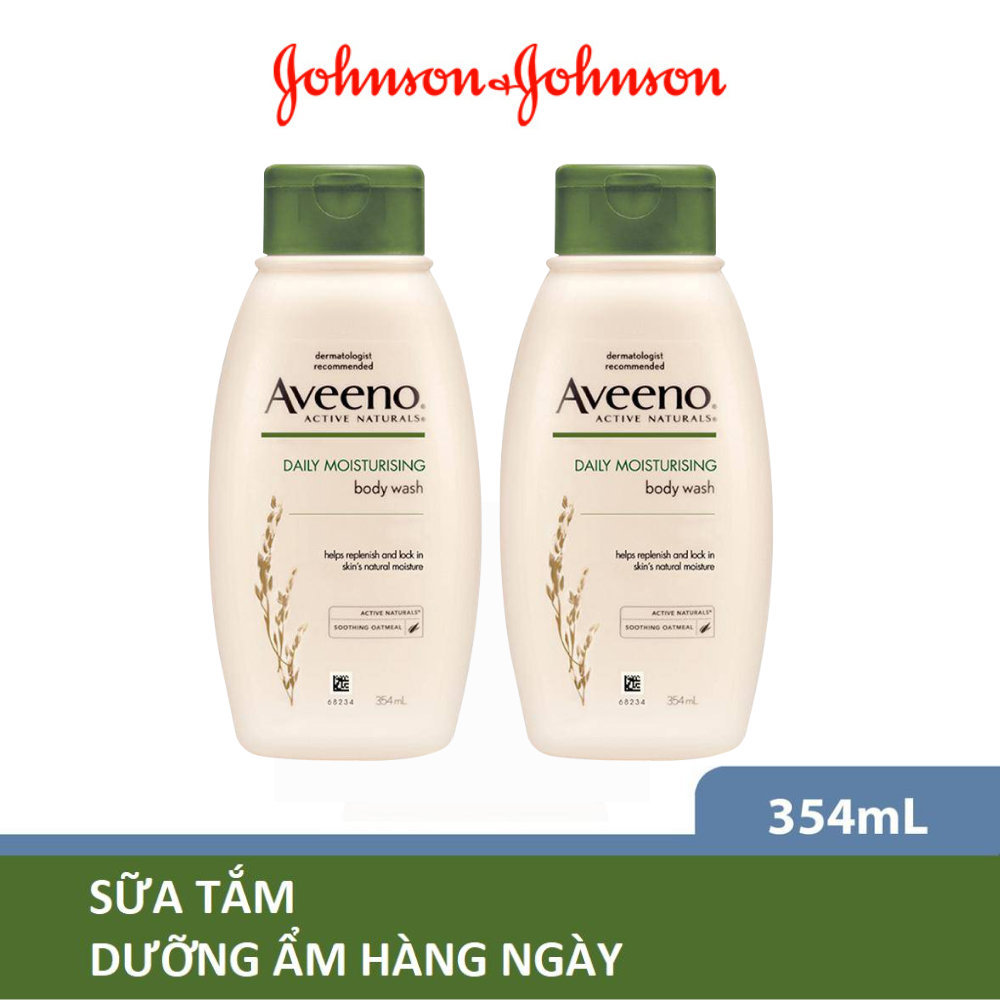 Bộ 2 Sữa tắm Aveeno dưỡng ẩm hàng ngày 354ml