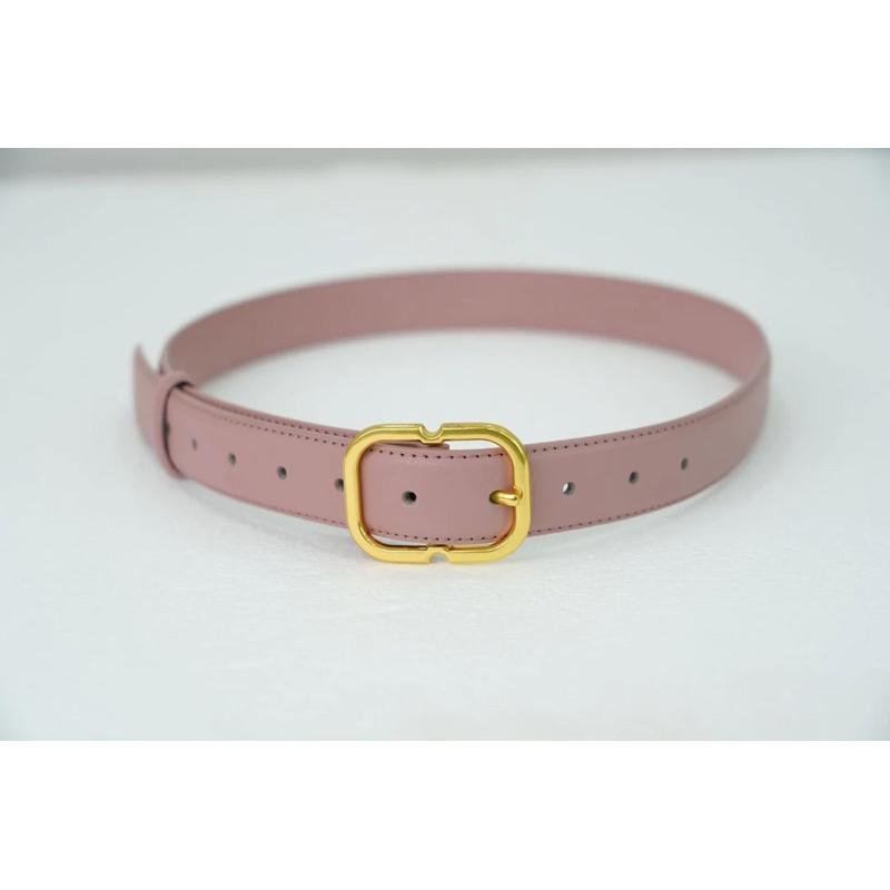 Thắt lưng nữ bản nhỏ 3 CM mặt khoá đồng cao cấp, dây nịt nữ thời trang siêu sang chảnh -B08