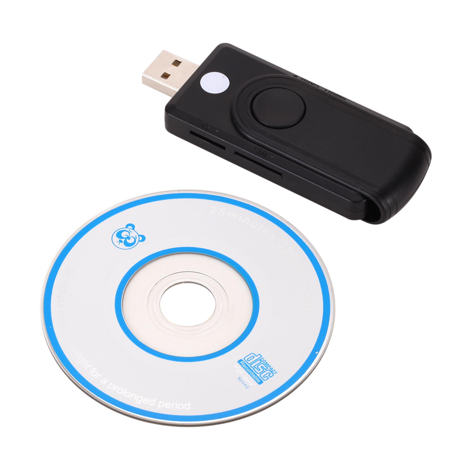 Đầu đọc thẻ thông minh USB2.0 Đầu đọc thẻ nhớ TF SD SIM Thẻ ngân hàng ID Bộ chuyển đổi đầu đọc thẻ EMV