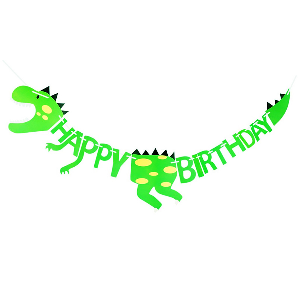 Dây cờ sinh nhật khủng long Dinosaur birthday banner Tnoi79