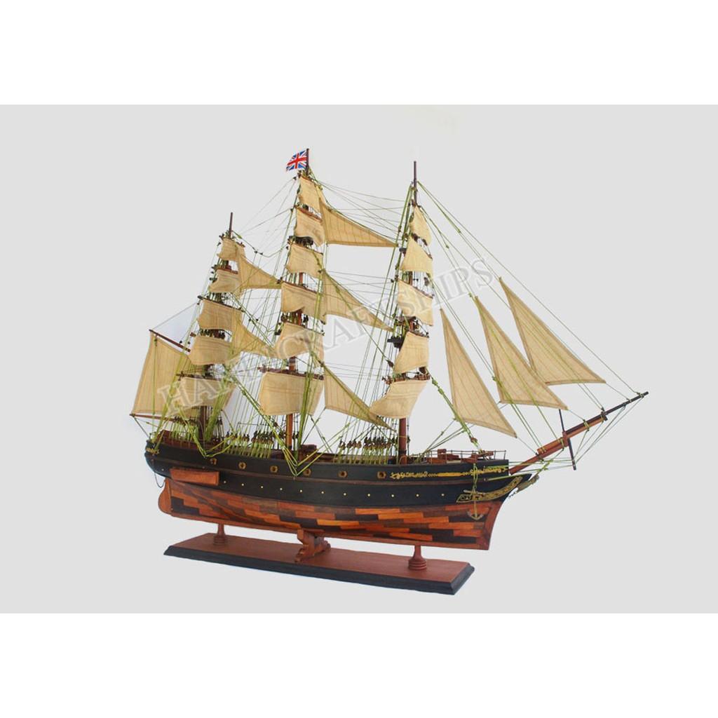 Thuyền gỗ trang trí Cutty Sark 80 ghép