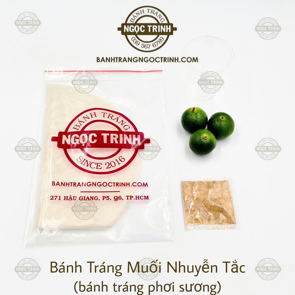 Bánh tráng muối nhuyễn tắc (5 Túi) loại bánh tráng phơi sương bánh tráng Ngọc Trinh