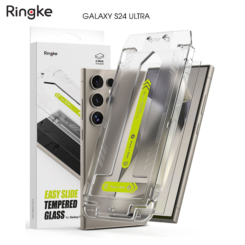 [Combo 2] Dán cường lực dành cho Samsung Galaxy S24 Ultra/S24 Plus/S24 RINGKE Easy Slide Tempered Glass - Hàng Chính Hãng