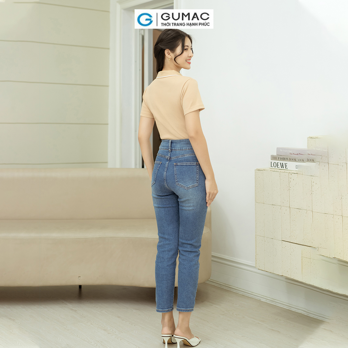Quần Jeans slim GUMAC QJD08041