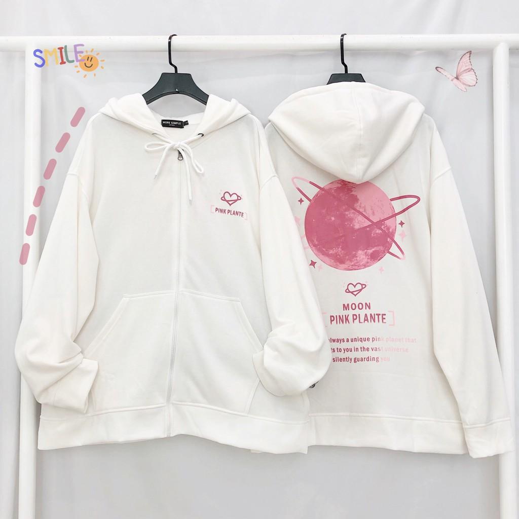 Áo Hoodie Unisex - Áo Khoác Nỉ Nam Nữ MOON 2 Màu Cực Hot - LP.STORE