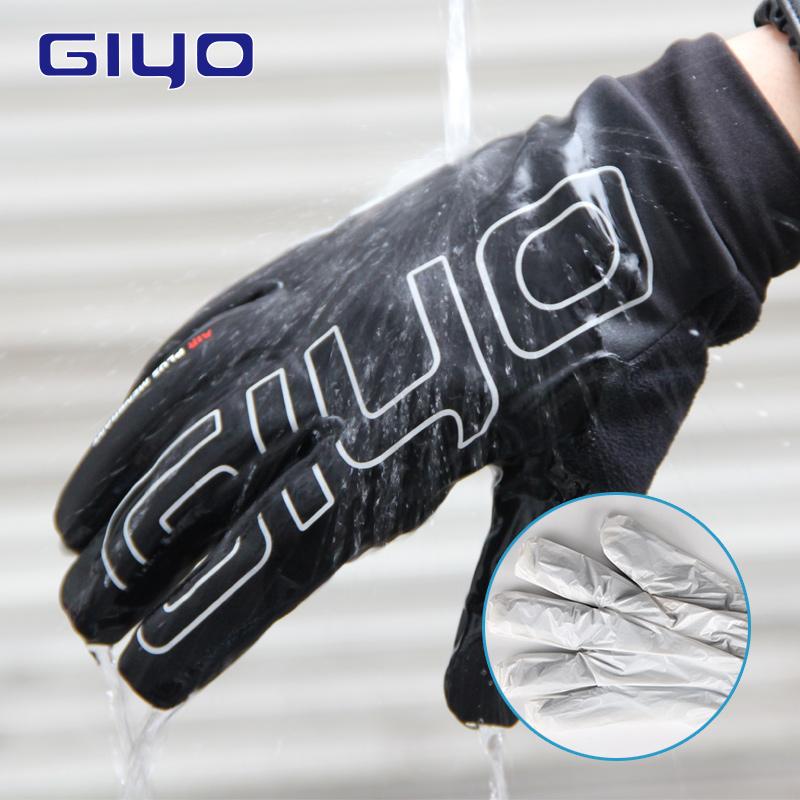 Bơm GIYO Mùa Đông Môn Thể Thao Ngoài Trời Găng Tay Xe Đạp Xe Đạp Chống Nước Găng Tay Nam Xe Đạp Găng Tay Giữ Nhiệt Trang Găng Tay Xe Đạp Gel Full Ngón