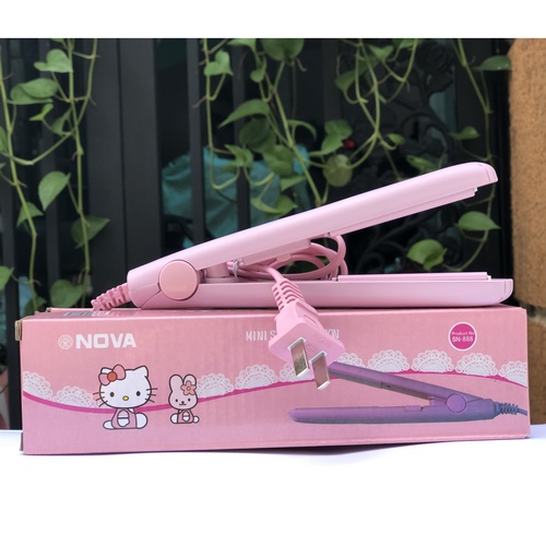 Máy ép, duỗi tóc mini Nova hello kitty