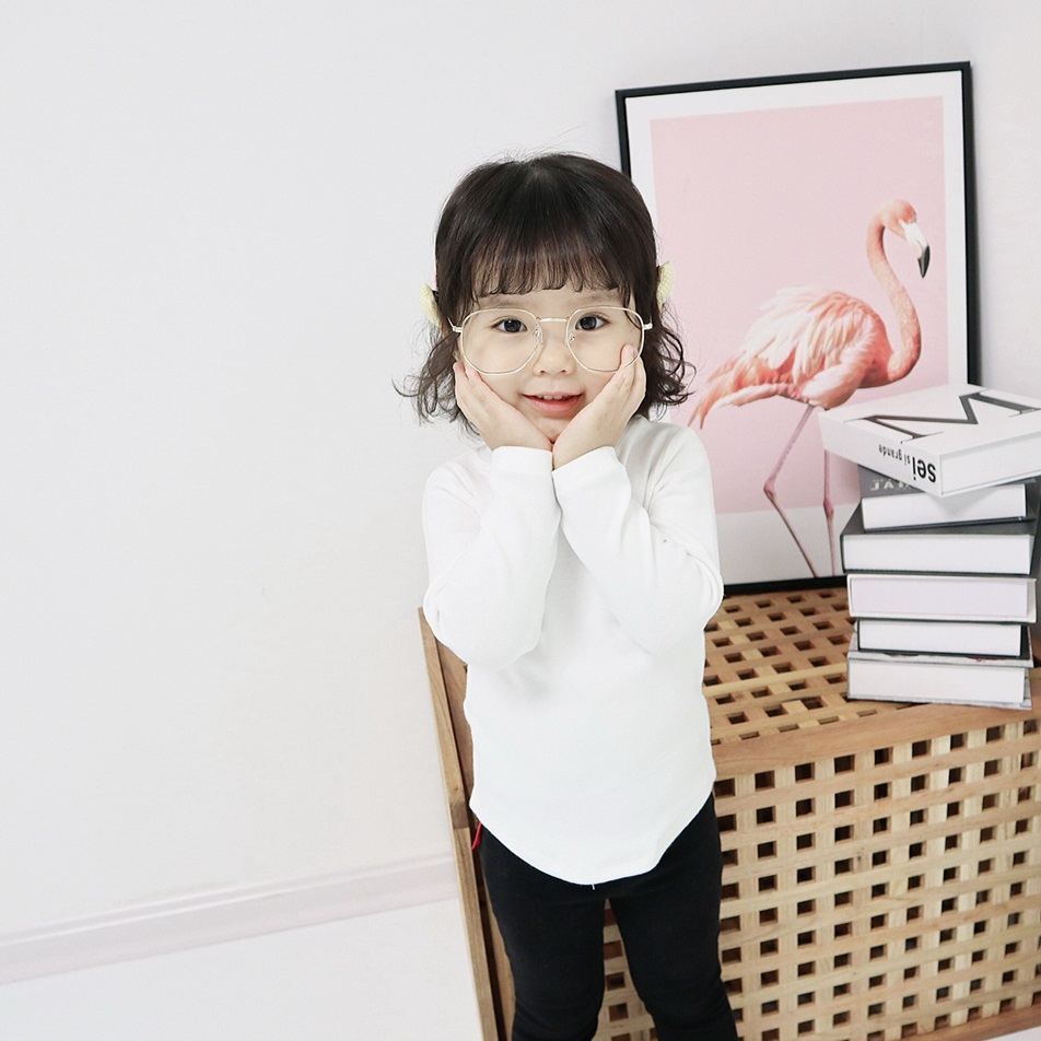 Áo giữ nhiệt cho bé 7-14 tuổi cao cổ vải cotton len dày dặn, Áo thun dài tay bé trai và bé gái chất liệu cao cấp