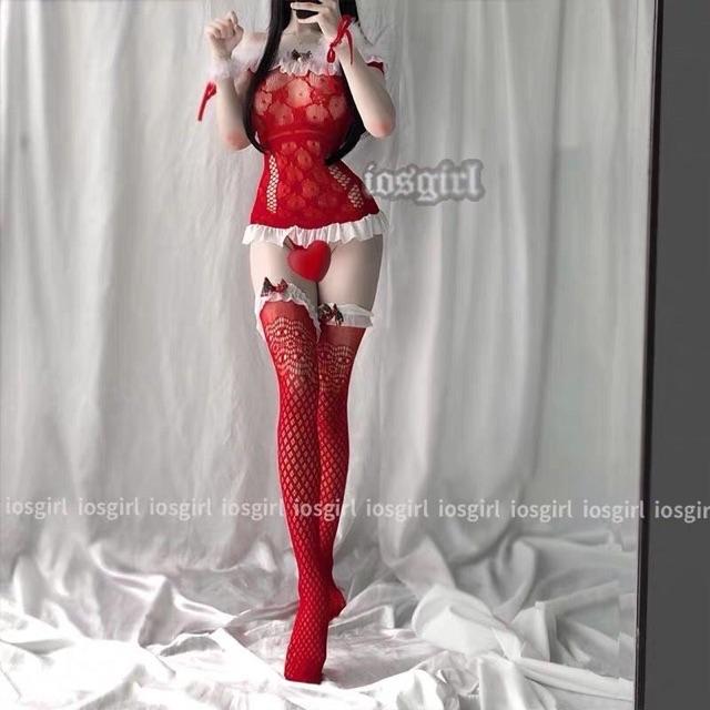 Cosplay full set đặc biệt - Món quà giáng sinh đêm Noel | Mặc được 2 kiểu - Ảnh thật- Hàng sẵn T123 GIAO HOẢ TỐC HCM