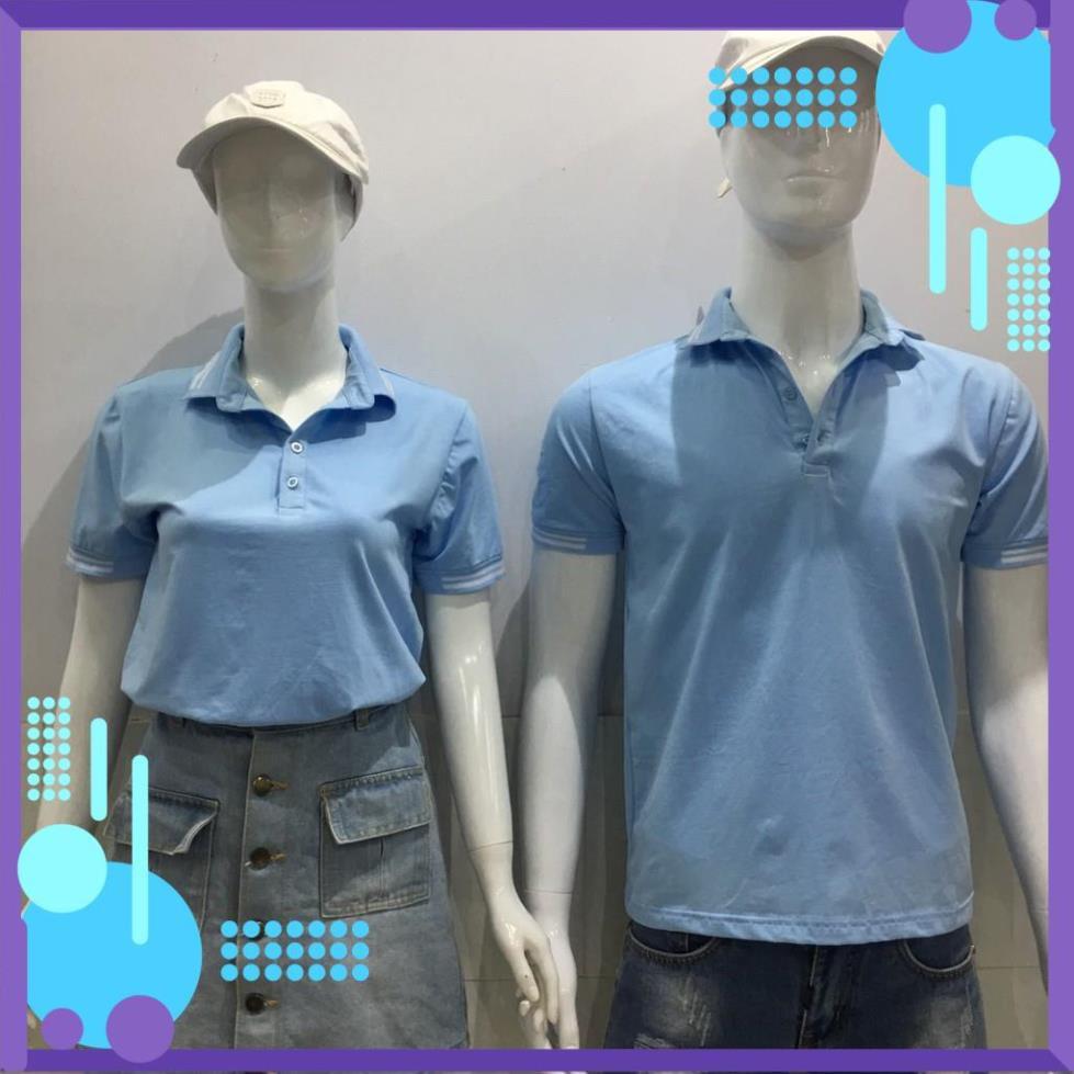 Áo đôi cổ bẻ Áo đôi polo Áo thun đôi nam nữ chất thun cotton 100%