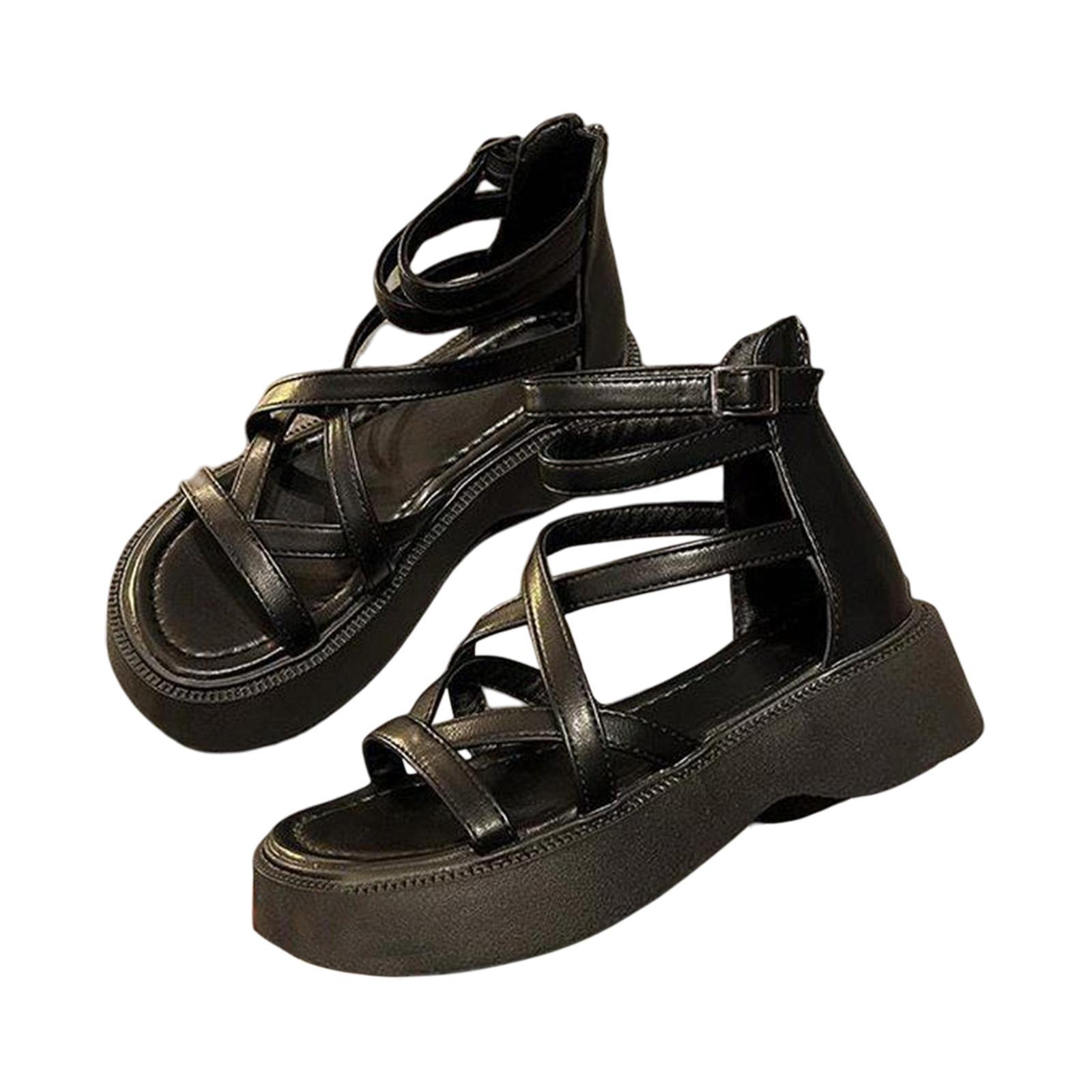 High Heels Wedge Shoes Comfortable Hollow Out Anti Slip Female Women Sandals