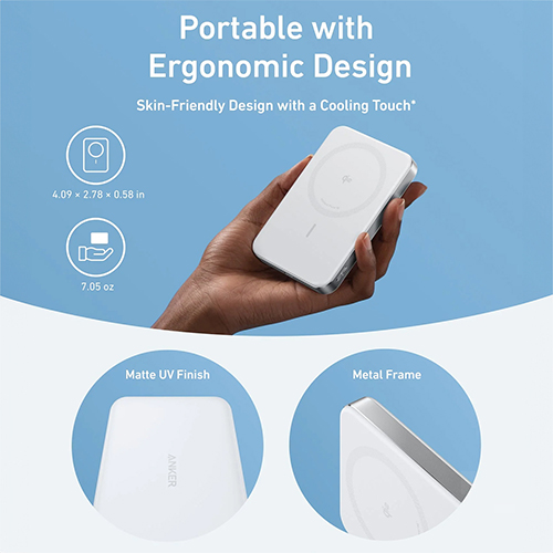 Sạc dự phòng Anker MagGo Power Bank 1C 15W 10000mAh A1664 - Hàng chính hãng