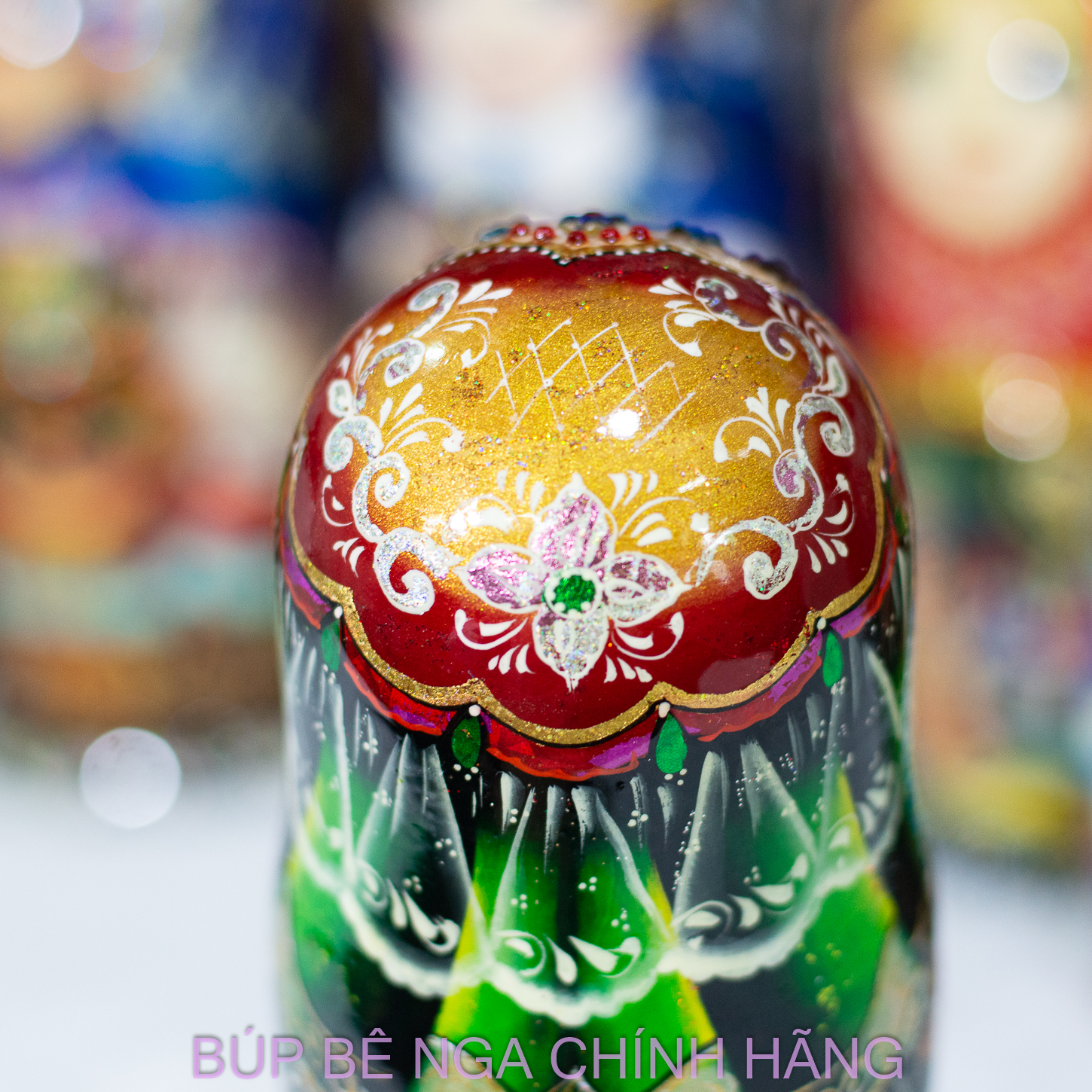 BỘ BÚP BÊ NGA MATRYOSHKA CAO CẤP 5 LỚP 15CM HOA VĂN "CÔNG CHÚA VÀ BẦY THIÊN NGA" RẤT ĐẸP VÀ SANG TRỌNG