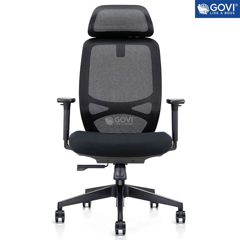 Ghế công thái học Ergonomic GOVI Felix F6231A-Thiết kế tựa đầu điều chỉnh độ cao, tựa tay 3D nâng hạ, mâm ghế ngả 135 độ