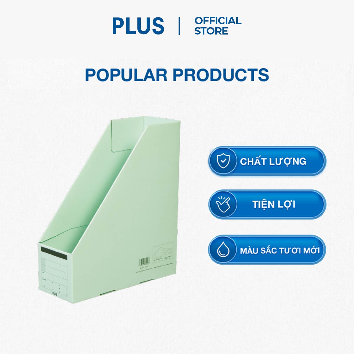 Hộp Giấy Đựng Hồ Sơ A4E Plus - Xanh Lá