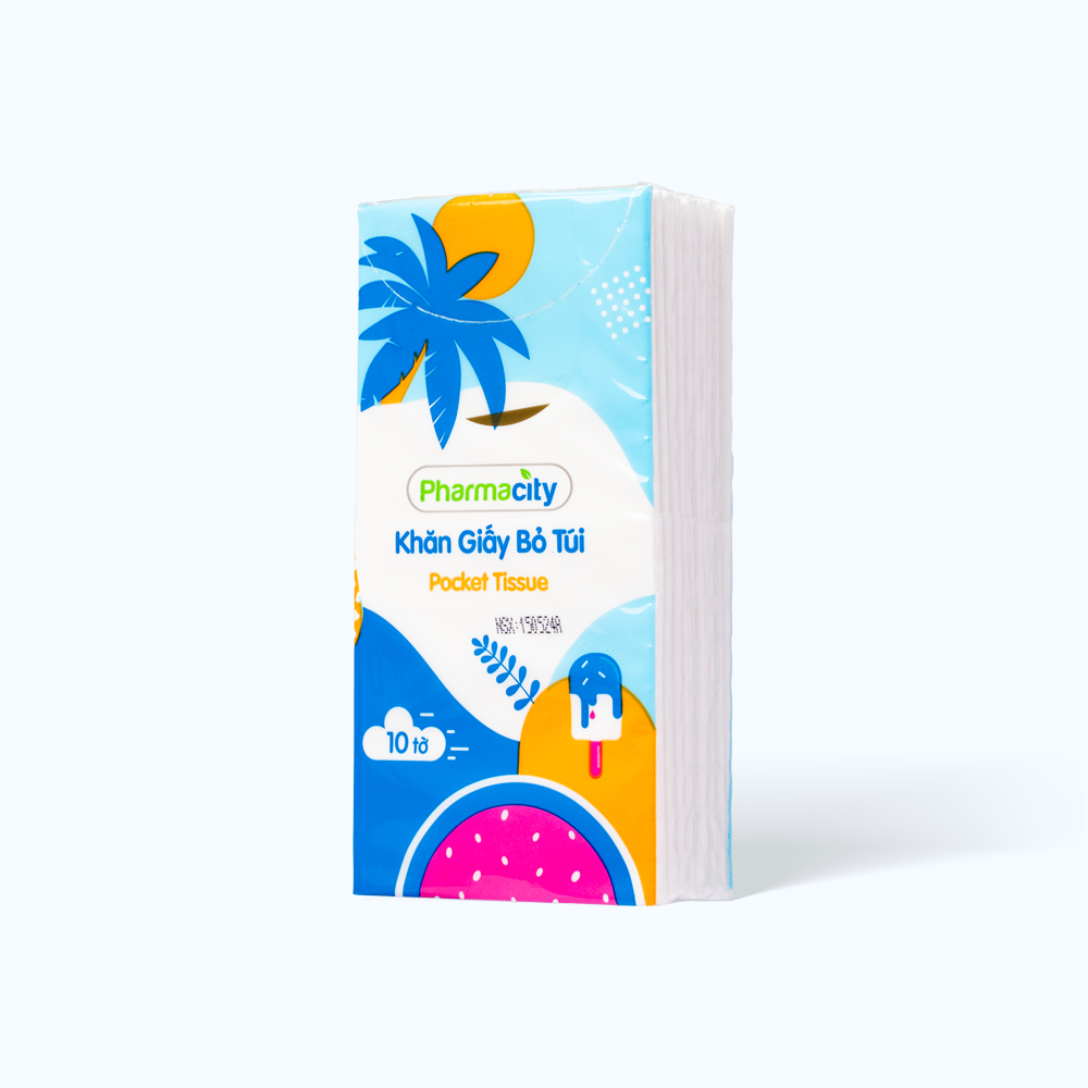 Khăn giấy bỏ túi Pharmacity Tropical Summer (Lốc 6 gói)