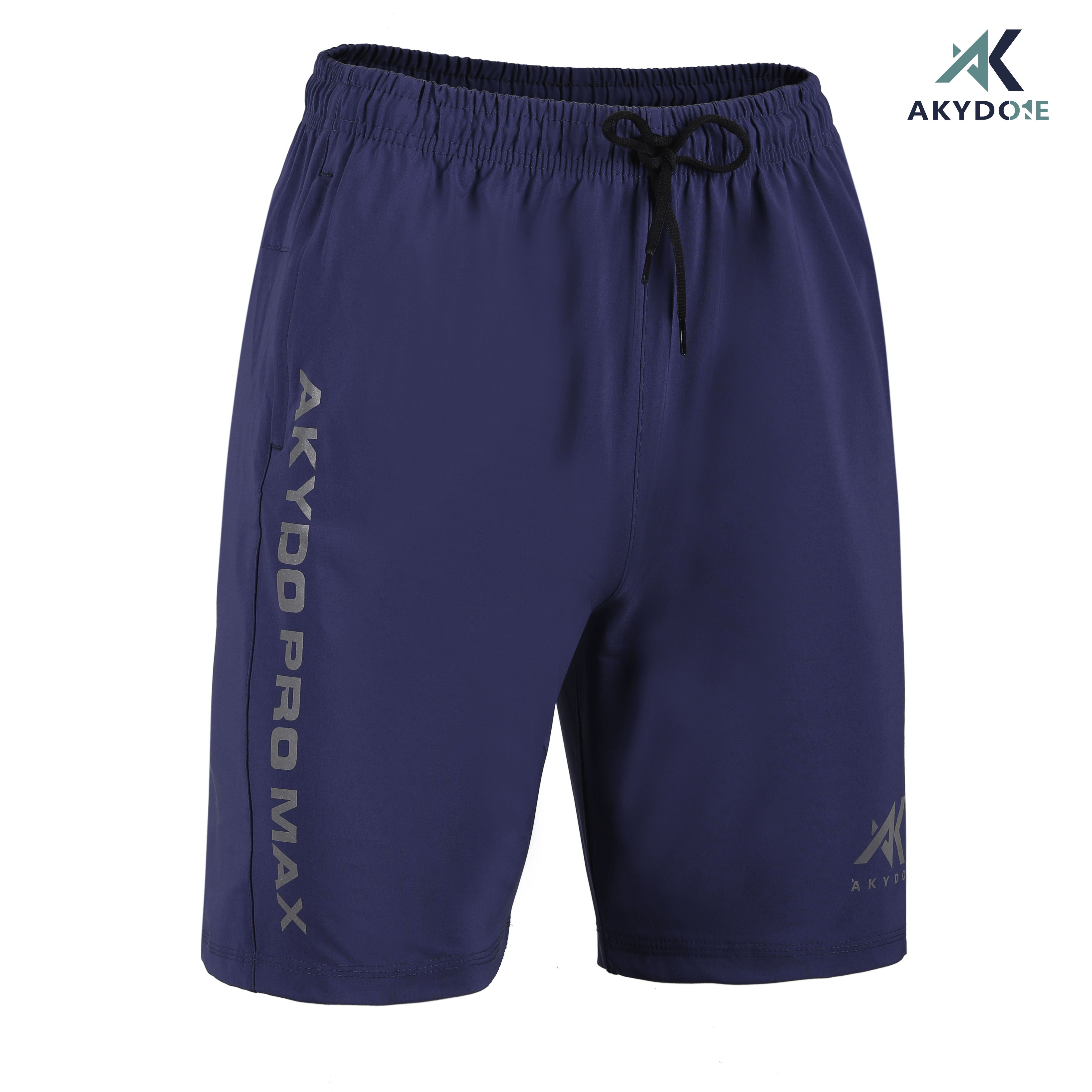 Quần Đùi Thể Thao Nam Akydo PRO-MAX Phản Quang TRẮNG vãi XI , Chạy Bộ, Tennis, Tập Gym...