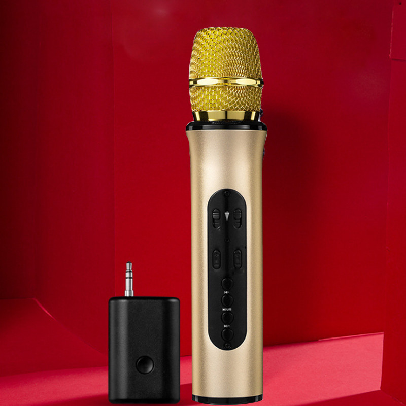 Micro Bluetooth Cầm Tay Hát Karaoke Phát Nhạc Qua Thẻ Nhớ, USB K6L - Hàng Chính Hãng PKCB