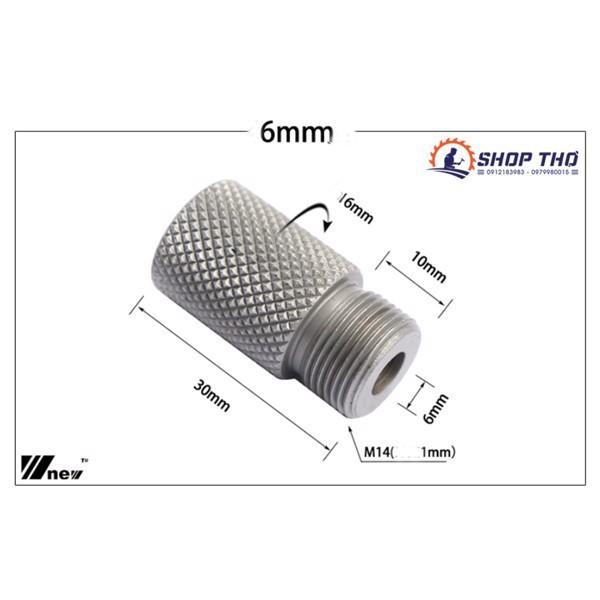 Túp dẫn hướng mũi khoan phi 6mm ren M14 WNEW