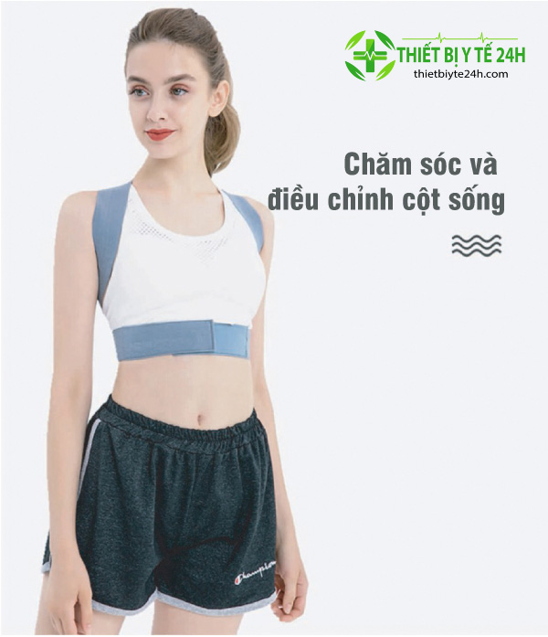 Đai Chống Gù - Đai Gù Lưng - Giúp Thẳng Lưng, Cải Thiện Tư Thế Dành Cho Người Lớn - Chất Liệu Mềm Mại, Thoải Mái Khi Đeo