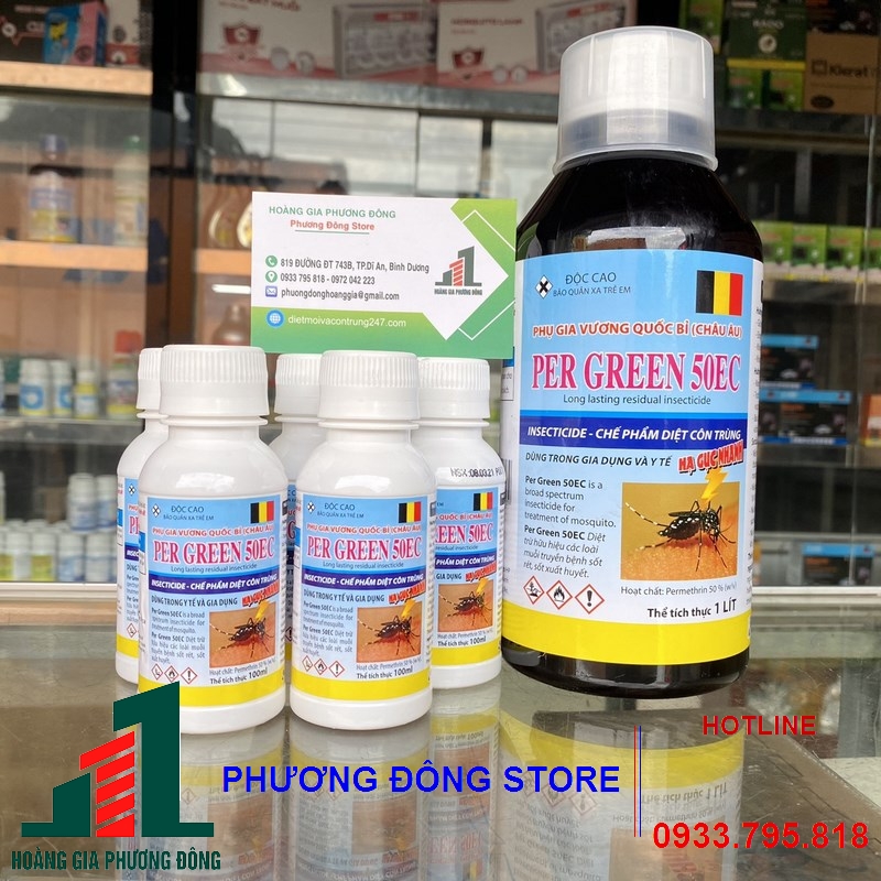 Thuốc diệt muỗi và côn trùng Per Green 50 EC-100ml