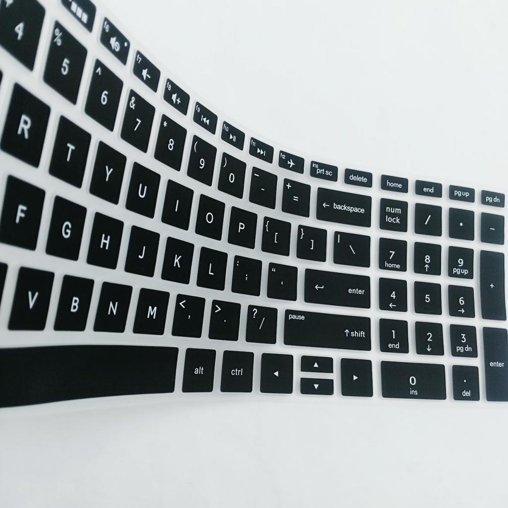 3X Silicone Desktop Keyboard Skin Cover for HP 15.6inch BF Black