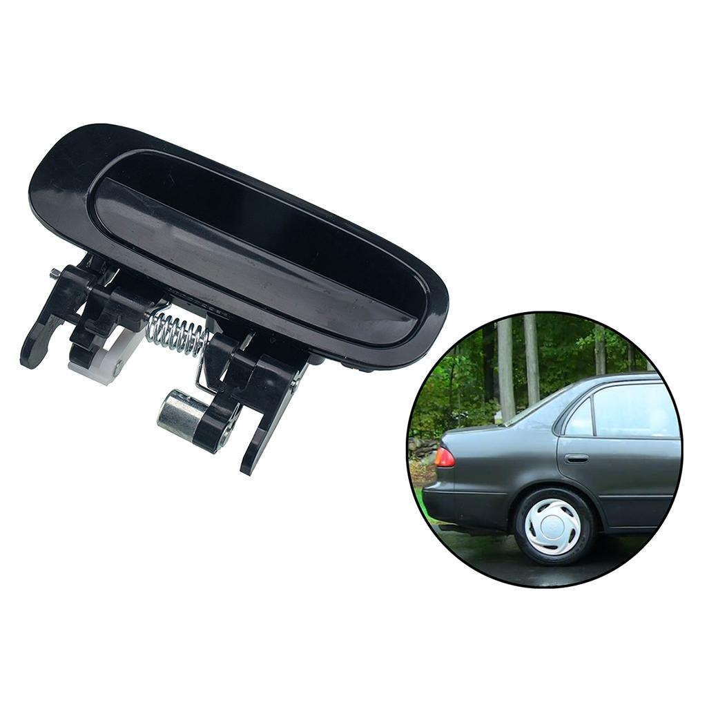 Exterior Rear Left Driver Side Door Handle for 98-02 TOYOTA COROLLA - Black